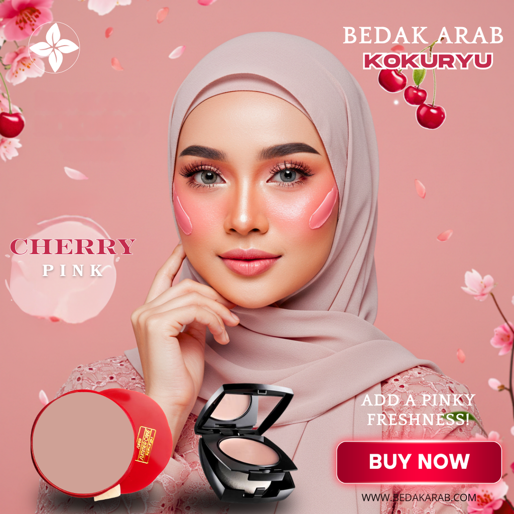 ORIGINAL Kokuryu Bedak Arab 50g + Span Halal - BELI YANG ORI foundation, moisturizer, UV protection