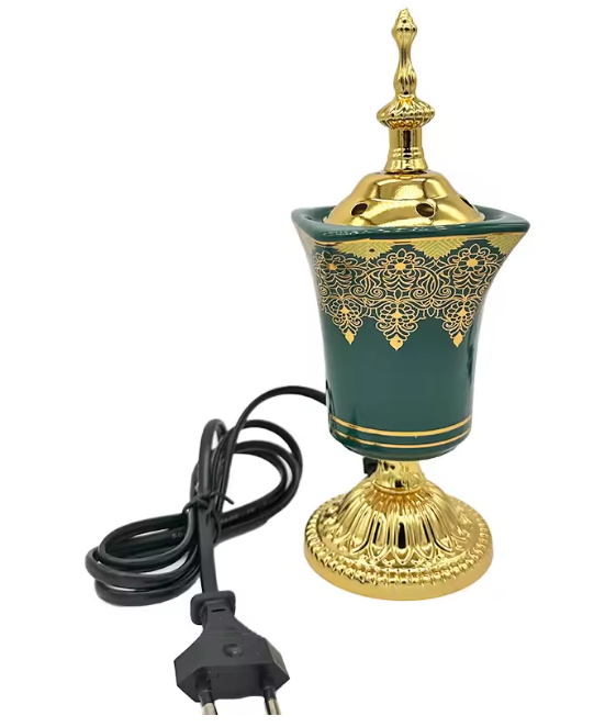 Electric Plug Bukhoor/Oud Antique Ceramic Decoration Islamic Arab Turkish Incense burner