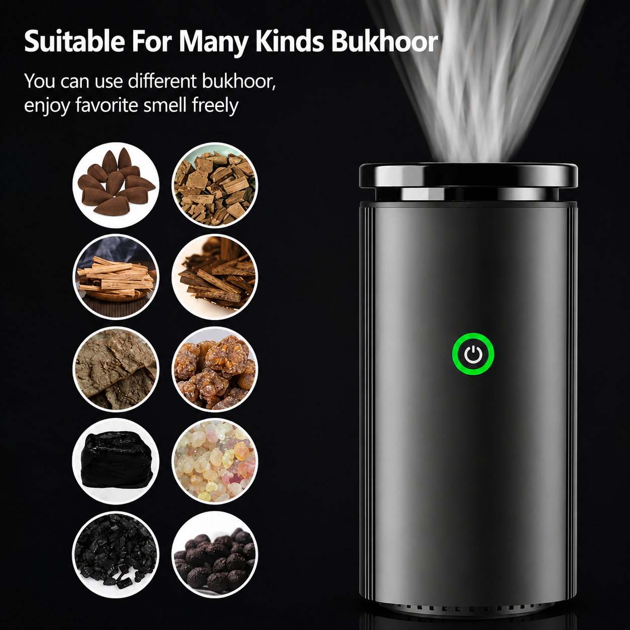 (Free Gift Lattafa Bakhoor Rm25) Electric Bakhoor Incense Burner with Quran recital n Bluetooth Speaker with USB Connectivity-