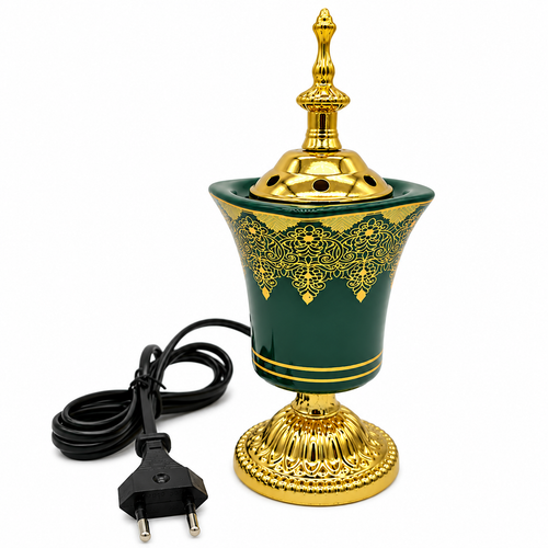 (Free Gift Bakhoor Rm25) Electric Plug Bukhoor/Oud Antique Ceramic Decoration Islamic Arab Turkish Incense burner