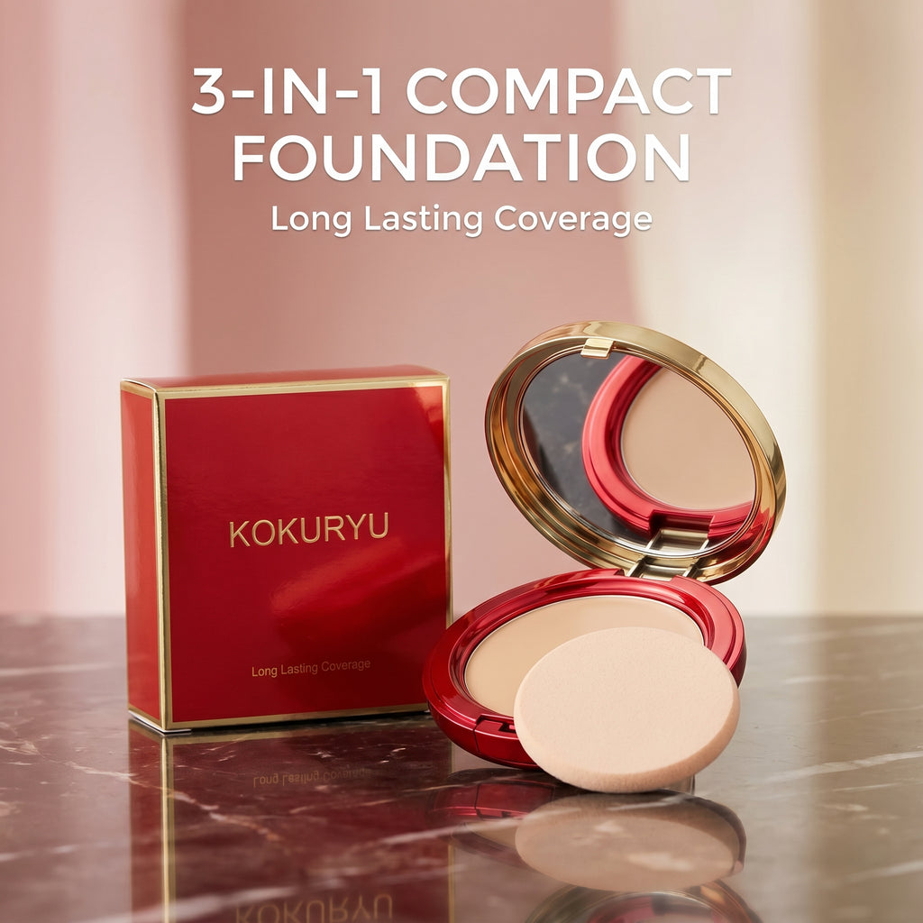 ORIGINAL Kokuryu Bedak Arab 50g + Span Halal - BELI YANG ORI foundation, moisturizer, UV protection