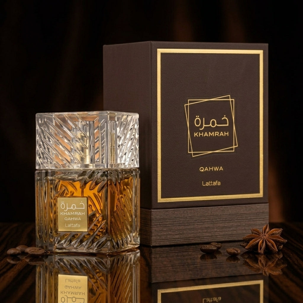 Lattafa Khamrah Qahwa Eau de Parfum 100ml – Rich Oriental Coffee Fragrance