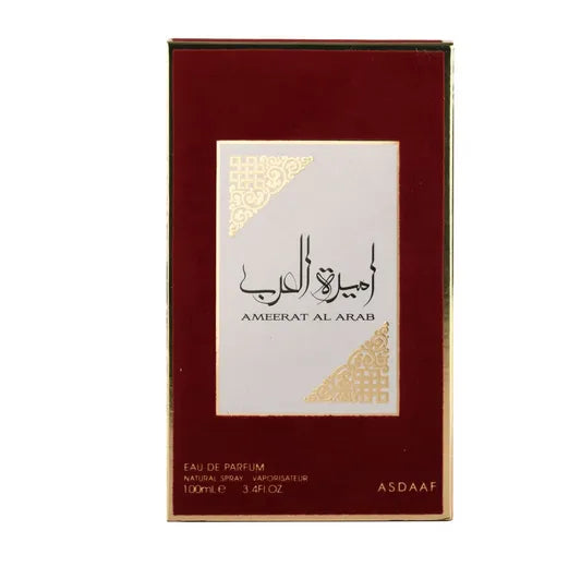 ASDAAF Ameerat Al Arab Parfum Spray Fragrance Unisex 100ML (FREE GIFT WITH PURCHASE)