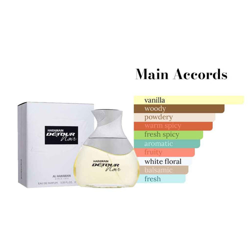 Al Haramain Detour Noir Eau de Parfum 100ml - Sophisticated