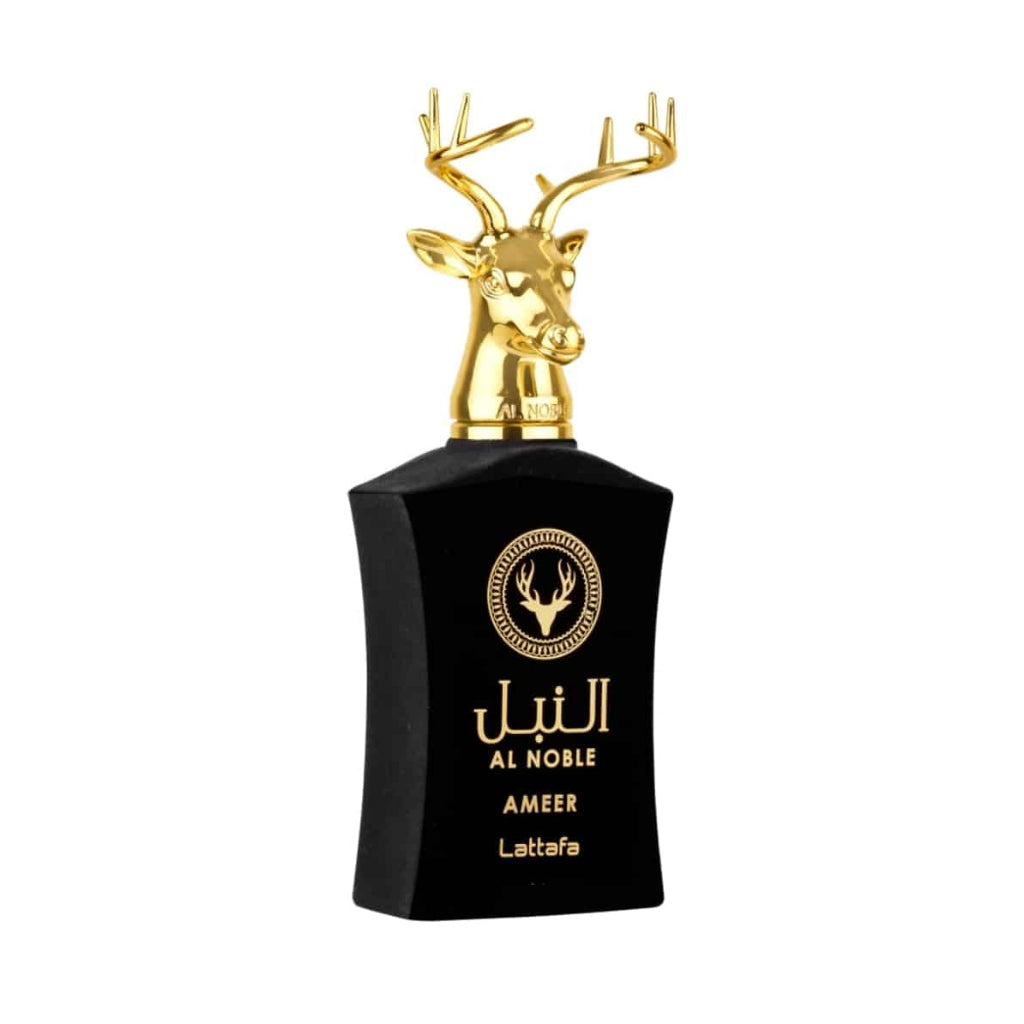 Lattafa Al Noble Ameer edp 100 ml Al Noble Ameer mixed fragrance with scents of Bergamot, Blackcurrant, Exotic Jasmine, Patchouli, Musk, Vanilla and Amber