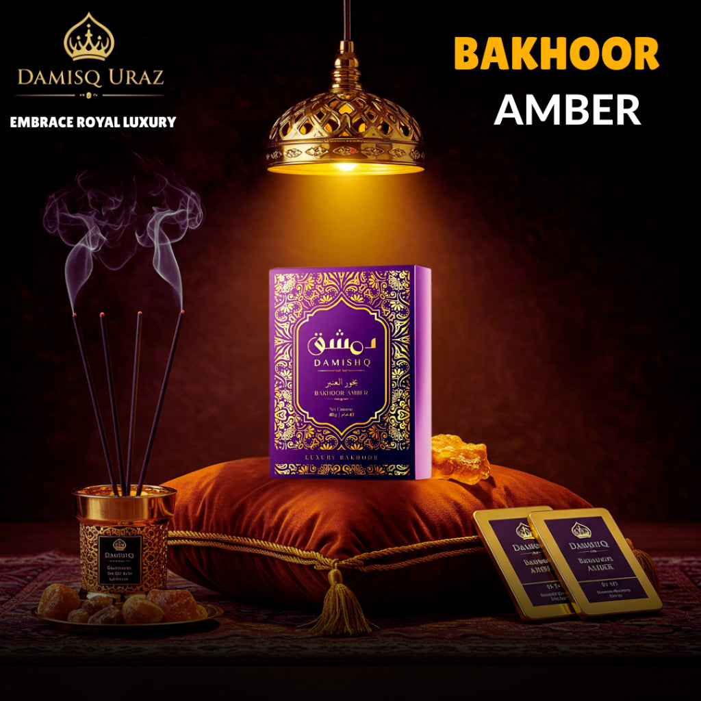 Damishq Bakhoor Al Amber 40g - kemenyan ,oud , BUKHOOR , bakhoor oud , incense ,bukhoor set , dupa