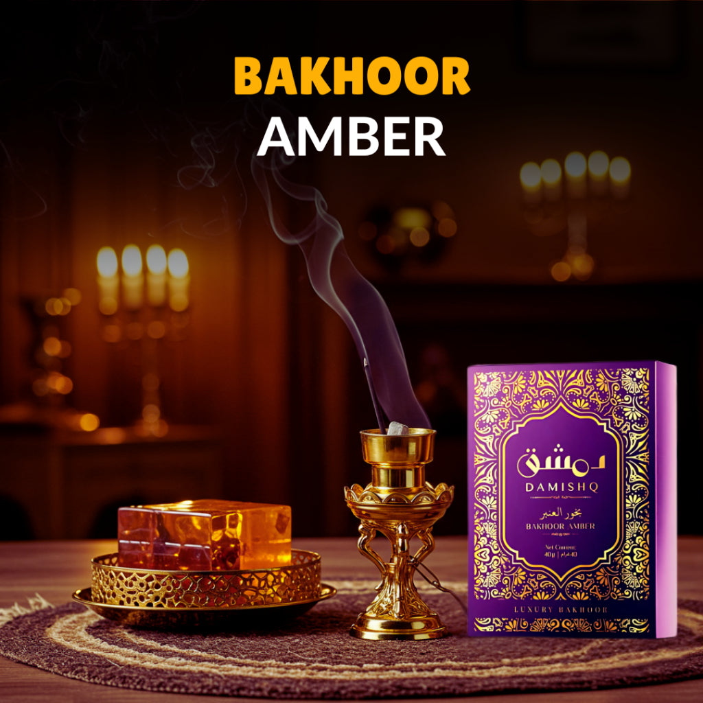 Damishq Bakhoor Al Amber 40g - kemenyan ,oud , BUKHOOR , bakhoor oud , incense ,bukhoor set , dupa