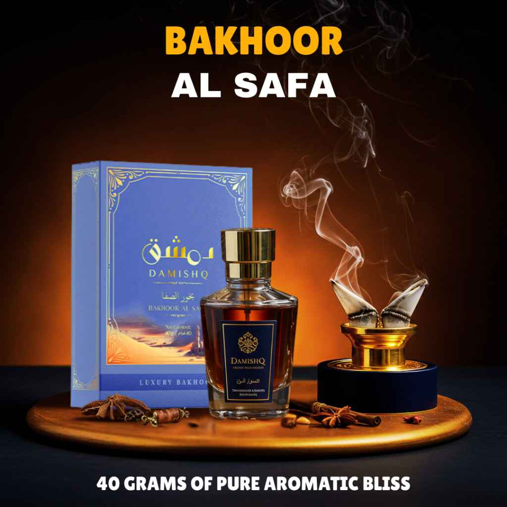DAMISHQ Bakhoor AL SAFA 40gr - kemenyan ,oud , BUKHOOR , bakhoor oud , incense ,bukhoor set , dupa