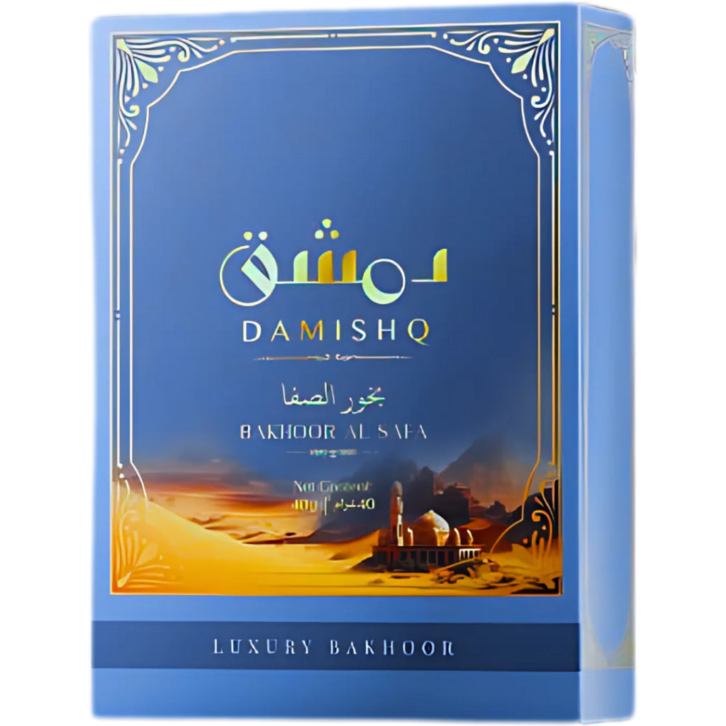 DAMISHQ Bakhoor AL SAFA 40gr - kemenyan ,oud , BUKHOOR , bakhoor oud , incense ,bukhoor set , dupa