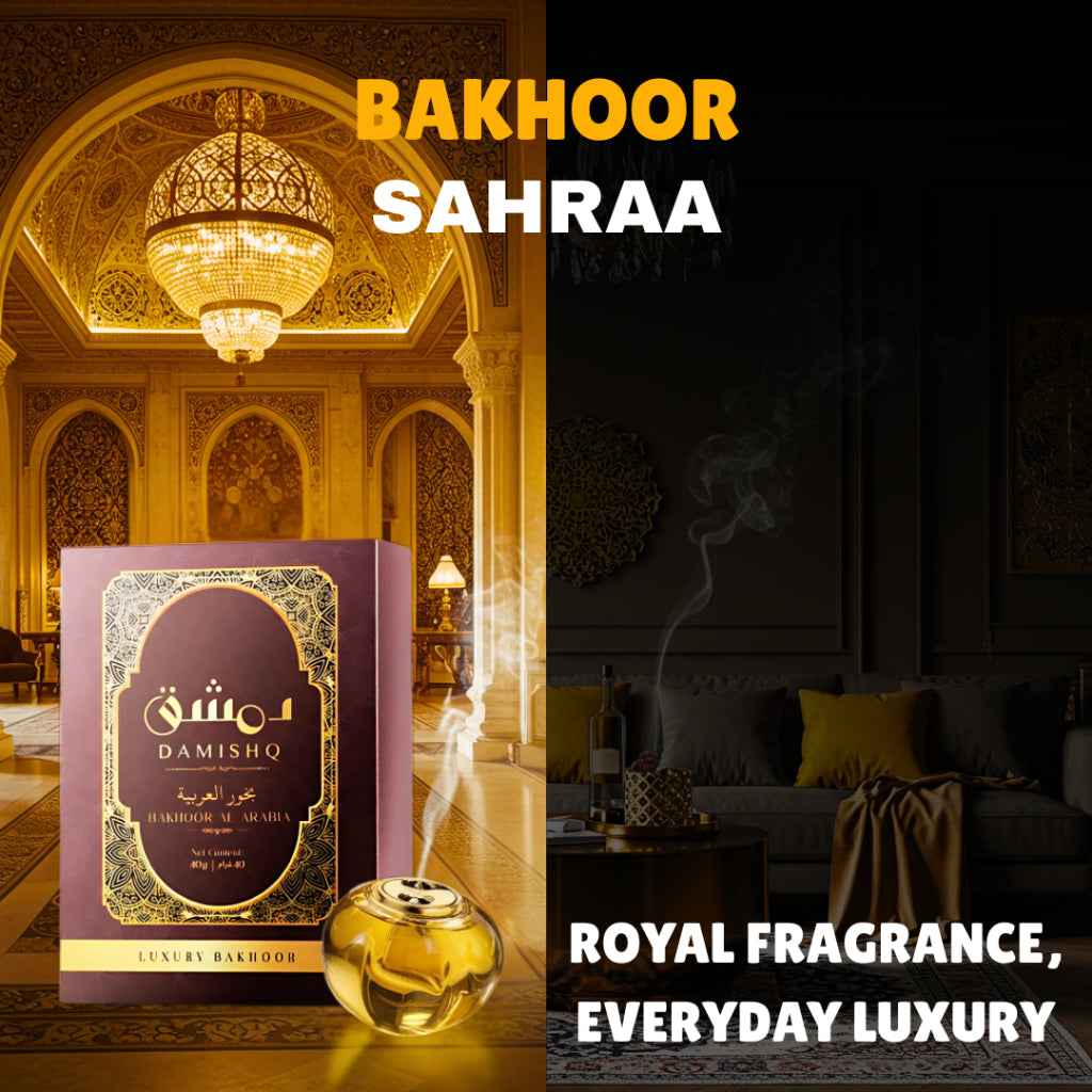 Damishq Bakhoor Sahra 40g - kemenyan ,oud , BUKHOOR , bakhoor oud , incense ,bukhoor set , dupa