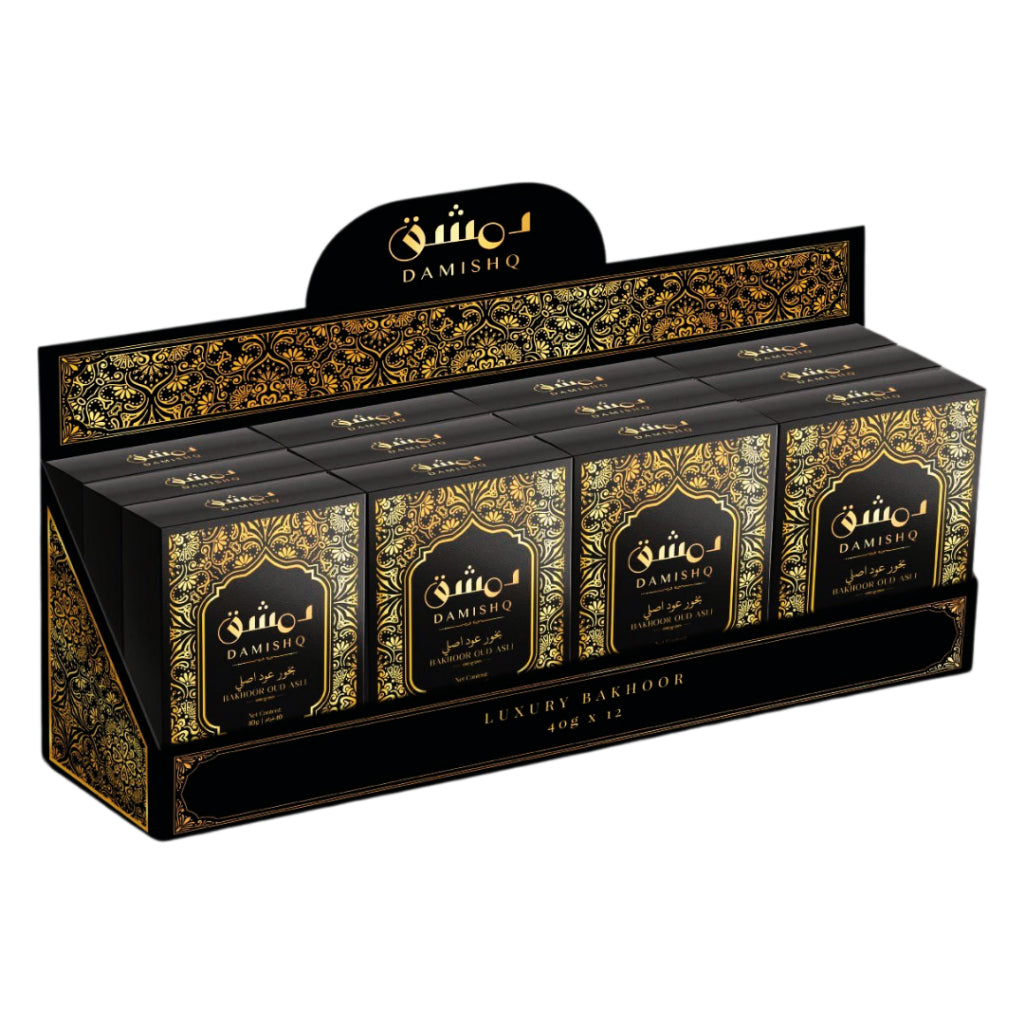 Damishq Bakhoor Oud Asli 40g - kemenyan ,oud , BUKHOOR , bakhoor oud , incense ,bukhoor set , dupa