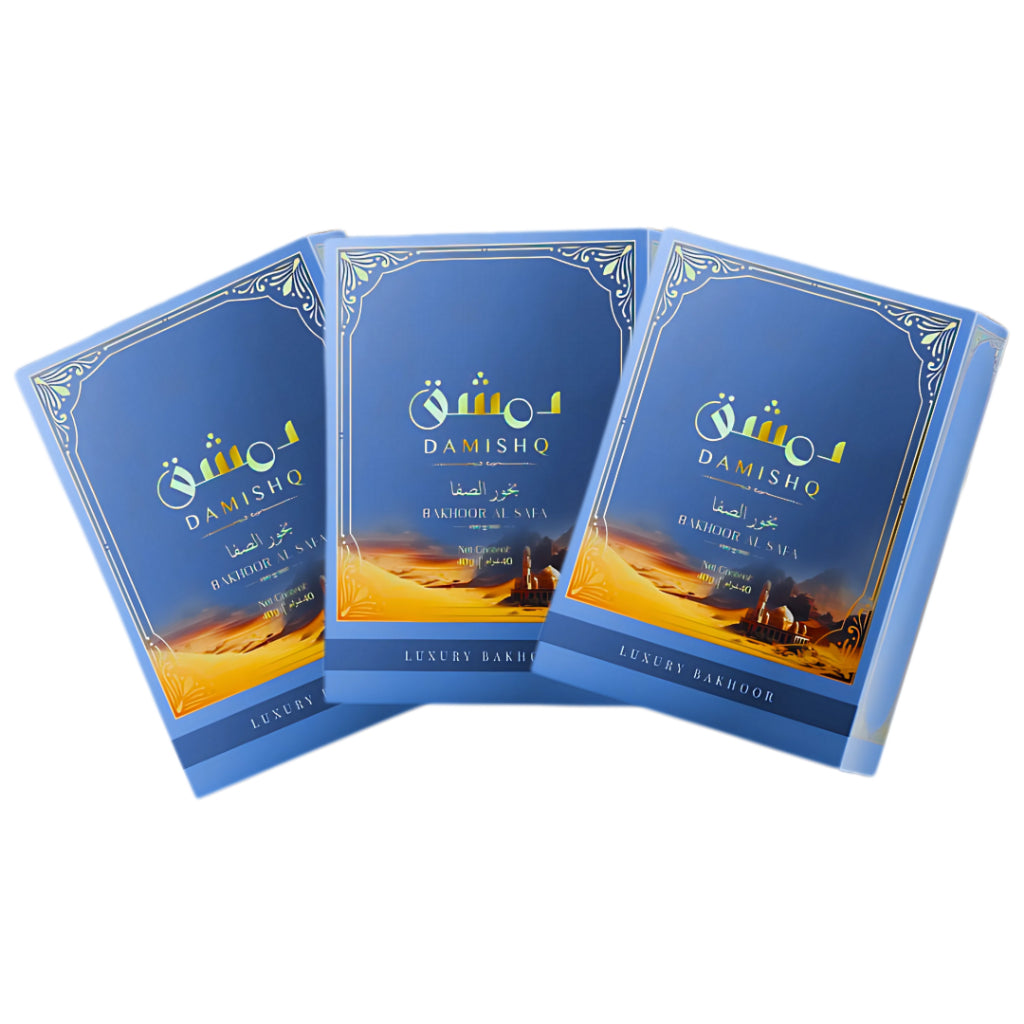 DAMISHQ Bakhoor AL SAFA 40gr - kemenyan ,oud , BUKHOOR , bakhoor oud , incense ,bukhoor set , dupa