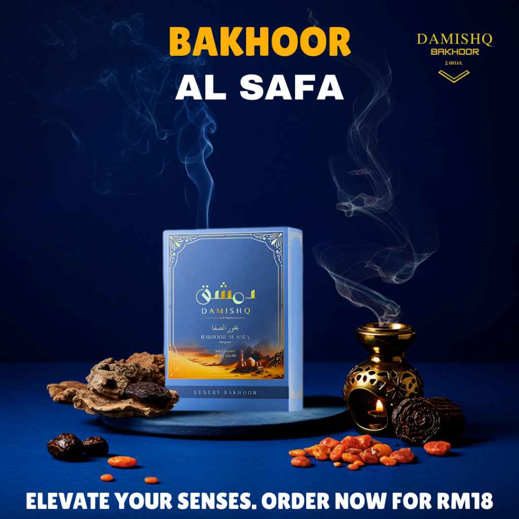 DAMISHQ Bakhoor AL SAFA 40gr - kemenyan ,oud , BUKHOOR , bakhoor oud , incense ,bukhoor set , dupa
