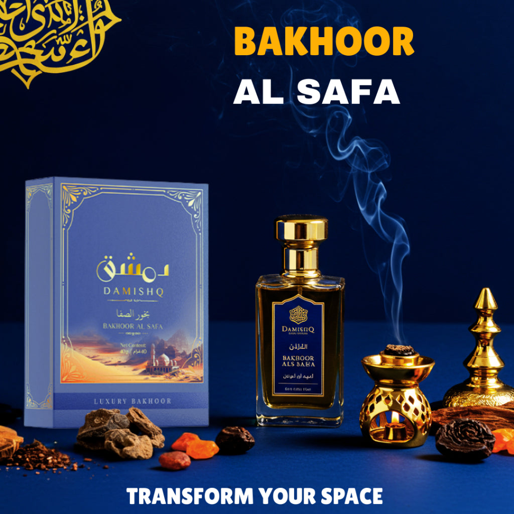 DAMISHQ Bakhoor AL SAFA 40gr - kemenyan ,oud , BUKHOOR , bakhoor oud , incense ,bukhoor set , dupa