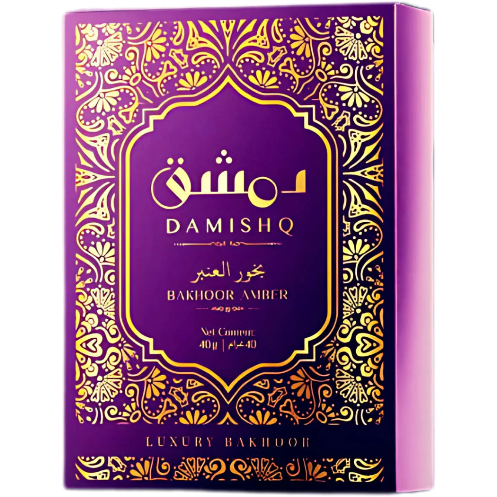 Damishq Bakhoor Al Amber 40g - kemenyan ,oud , BUKHOOR , bakhoor oud , incense ,bukhoor set , dupa