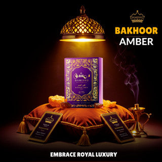 Damishq Bakhoor Al Amber 40g - kemenyan ,oud , BUKHOOR , bakhoor oud , incense ,bukhoor set , dupa