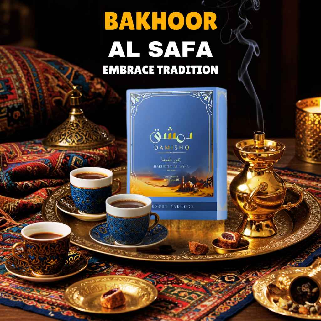 DAMISHQ Bakhoor AL SAFA 40gr - kemenyan ,oud , BUKHOOR , bakhoor oud , incense ,bukhoor set , dupa