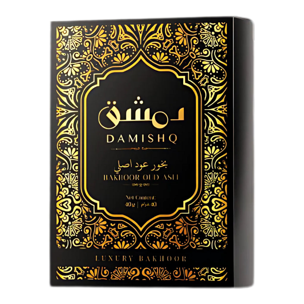 Damishq Bakhoor Oud Asli 40g - kemenyan ,oud , BUKHOOR , bakhoor oud , incense ,bukhoor set , dupa